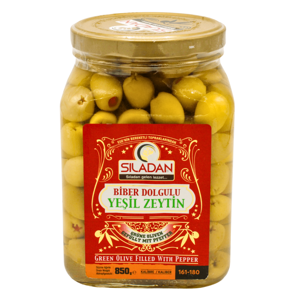 Biber Dolgulu Yeşil Zeytin 850gr 161-180