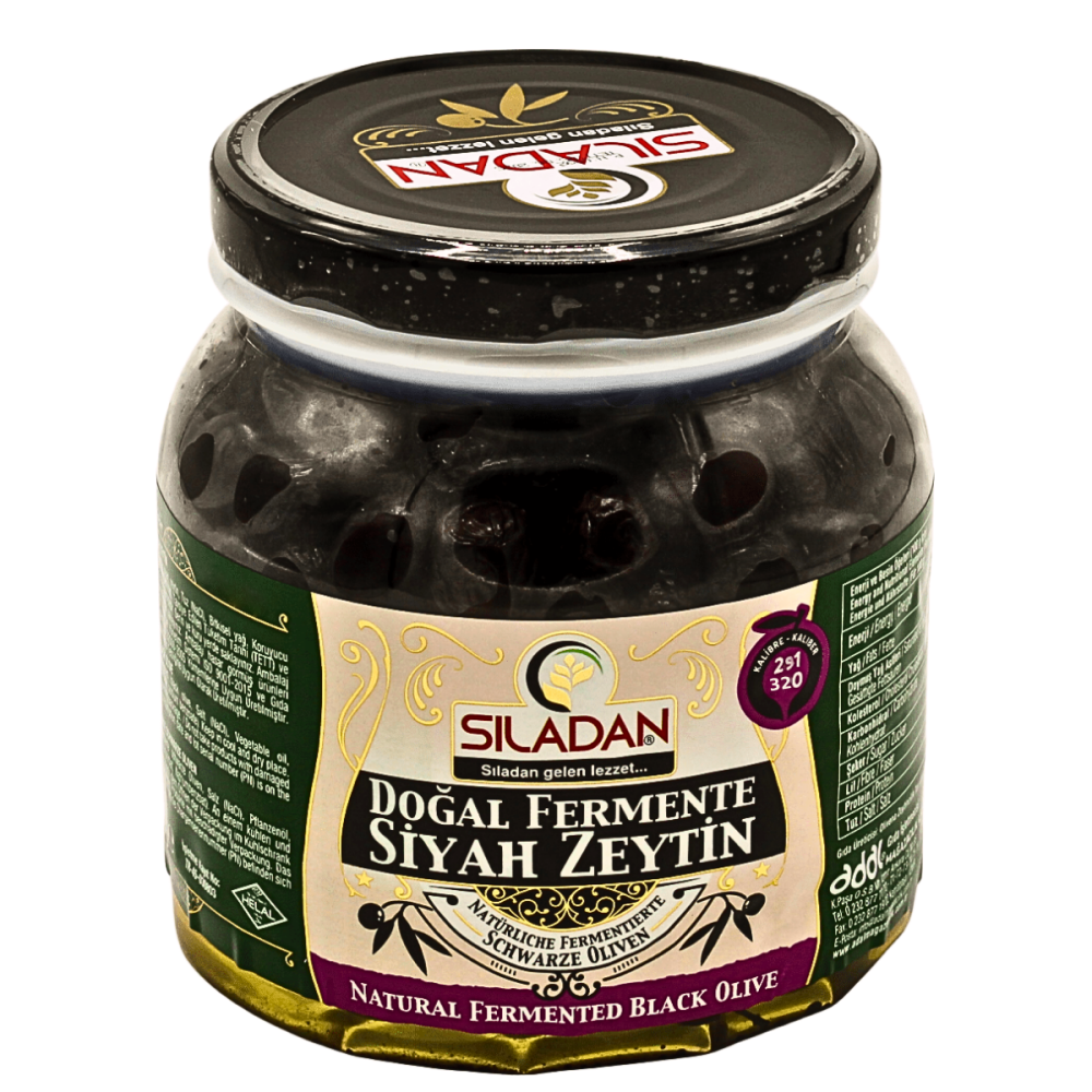 Doğal Fermente Siyah Zeytin 1000Gr 291-320