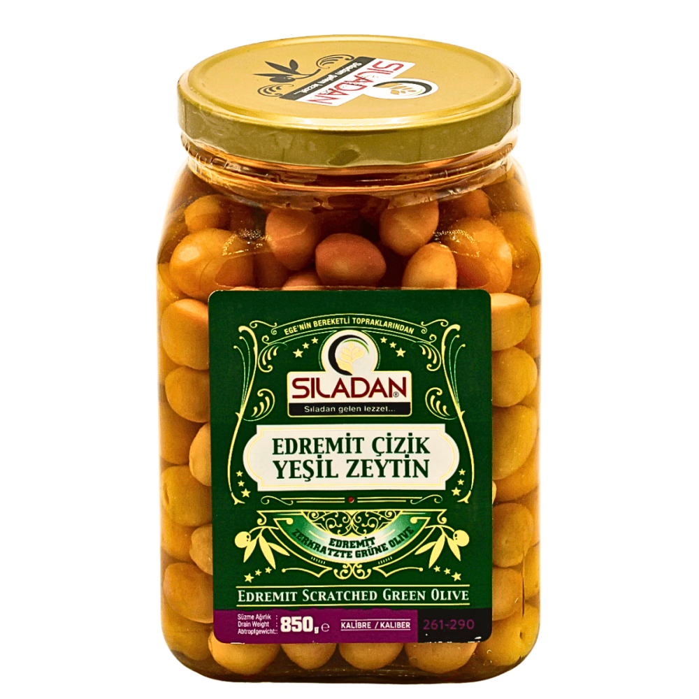 Edremit Çizik Yeşil Zeytin 850Gr 261-290