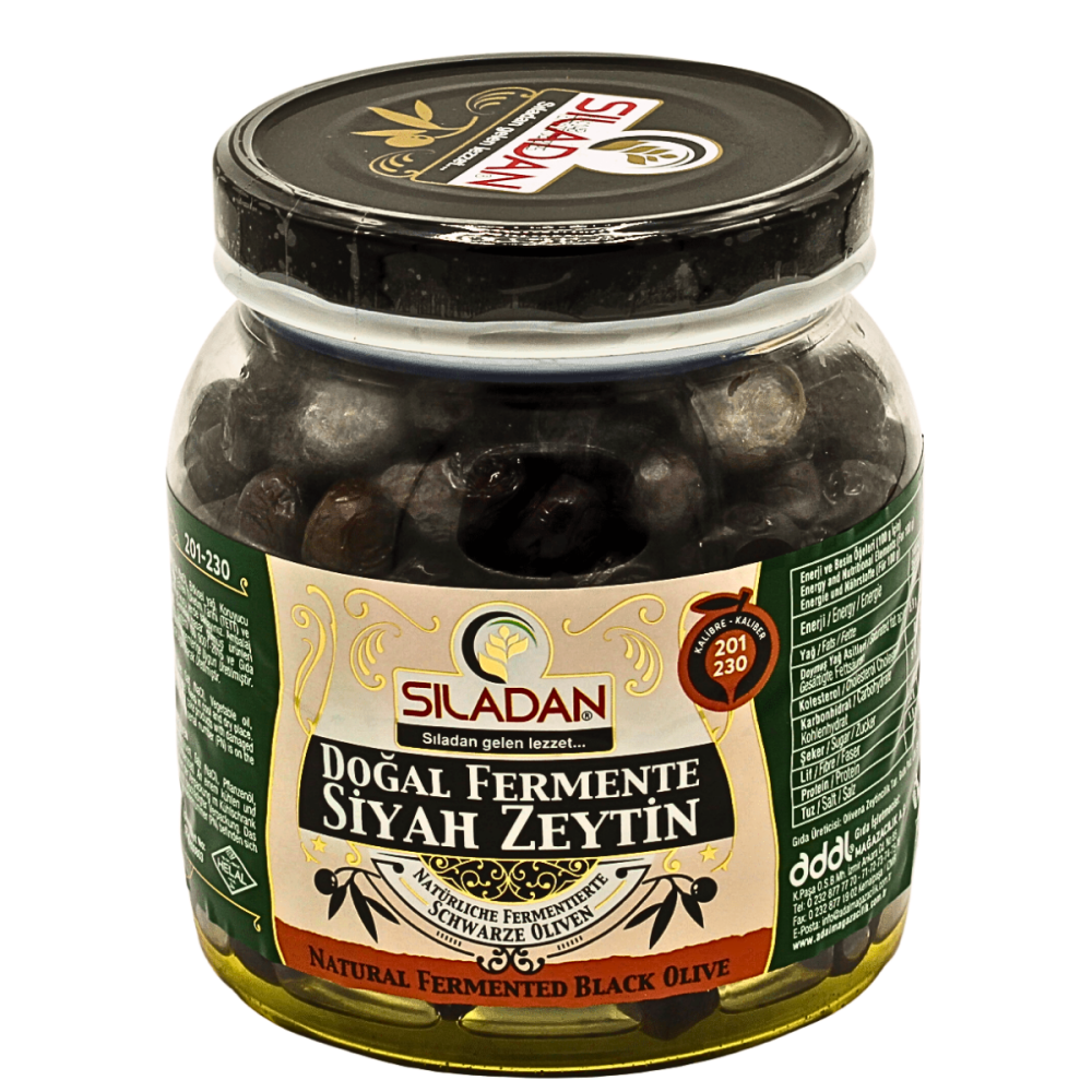 Fermente Siyah Zeytin 1000Gr 201-230