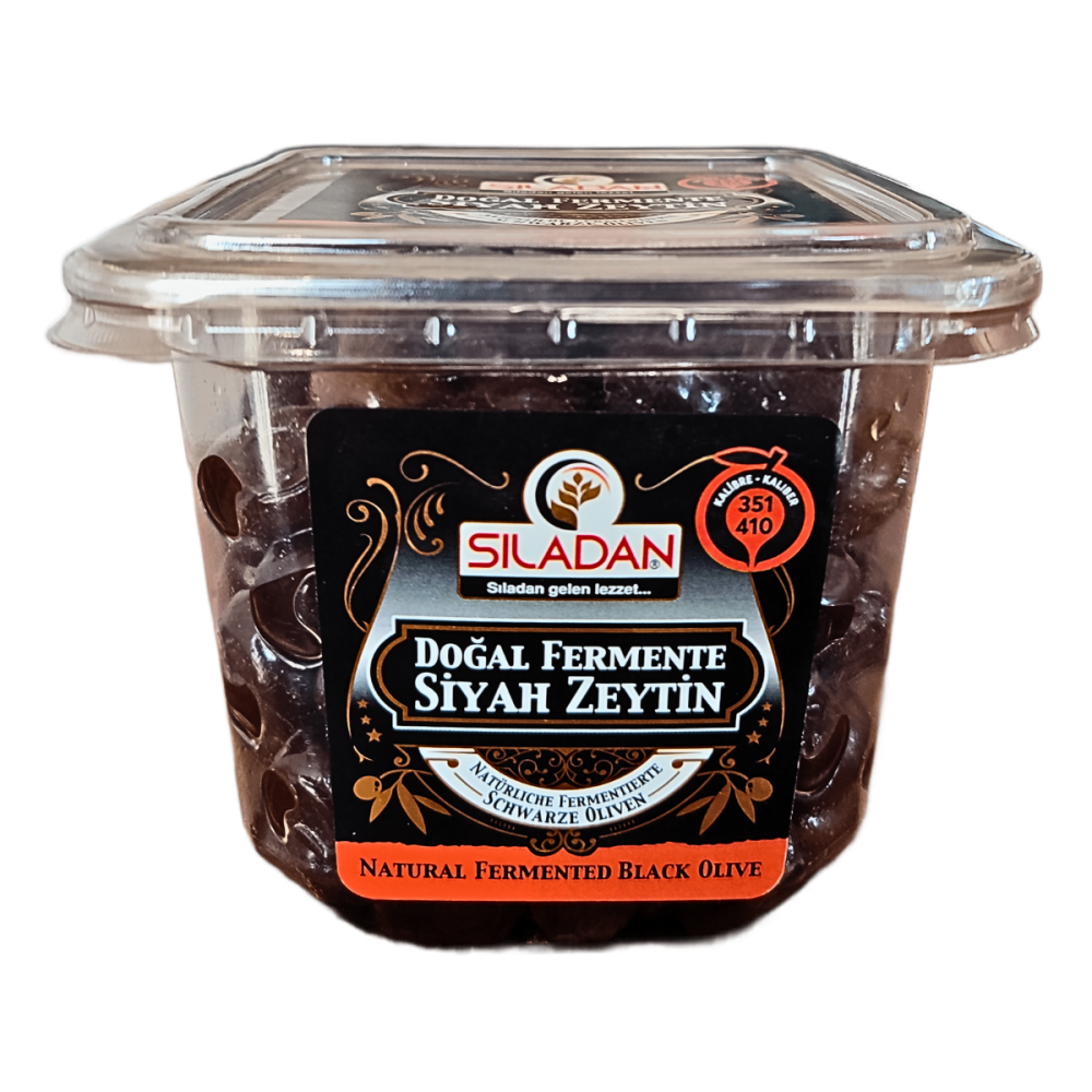 Doğal Fermente Siyah Zeytin 400Gr 351-410