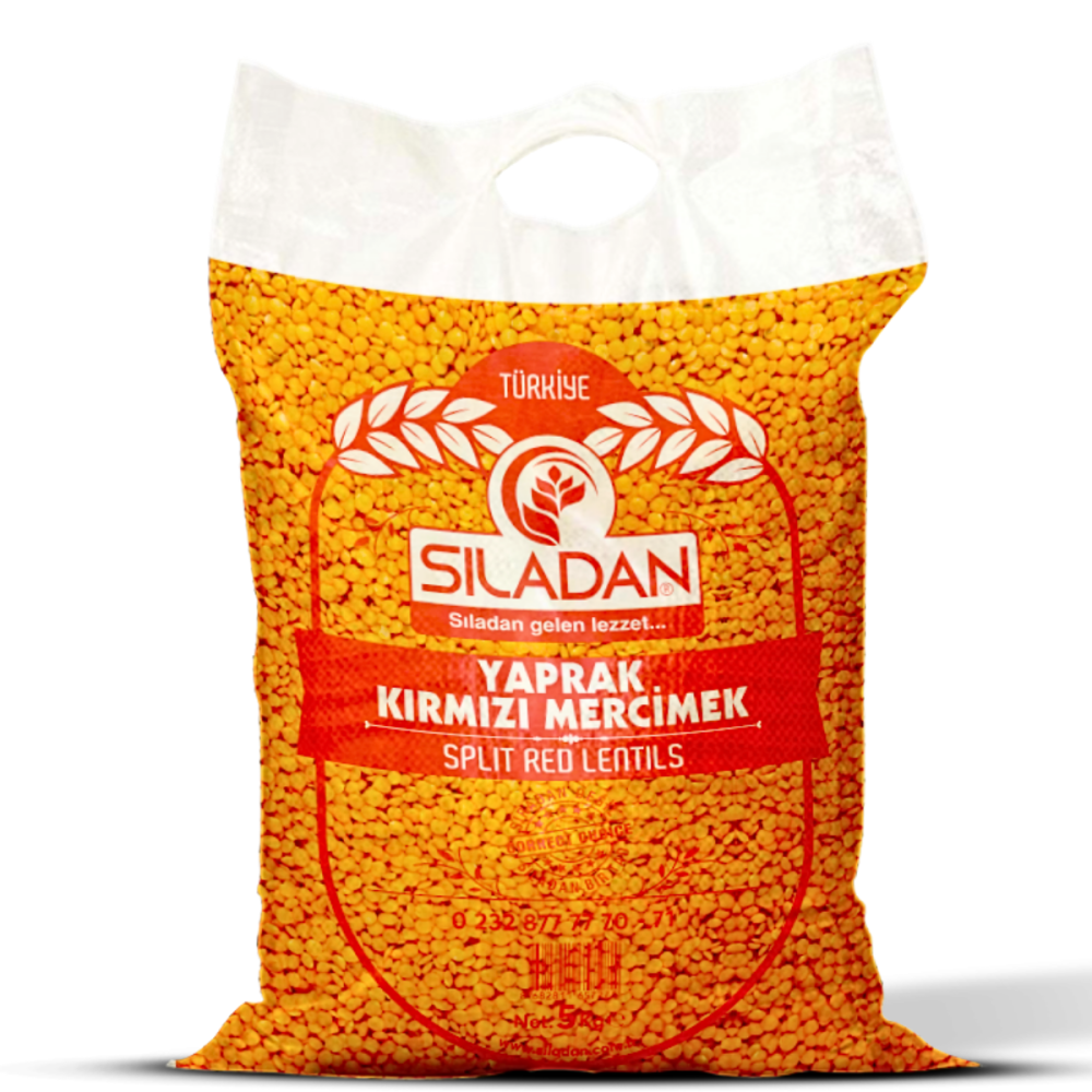 Sıladan Kırmızı Yaprak Mercimek Çuval 5 KG